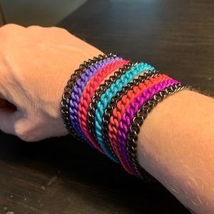 Colorful Chain Bracelet * EUC *